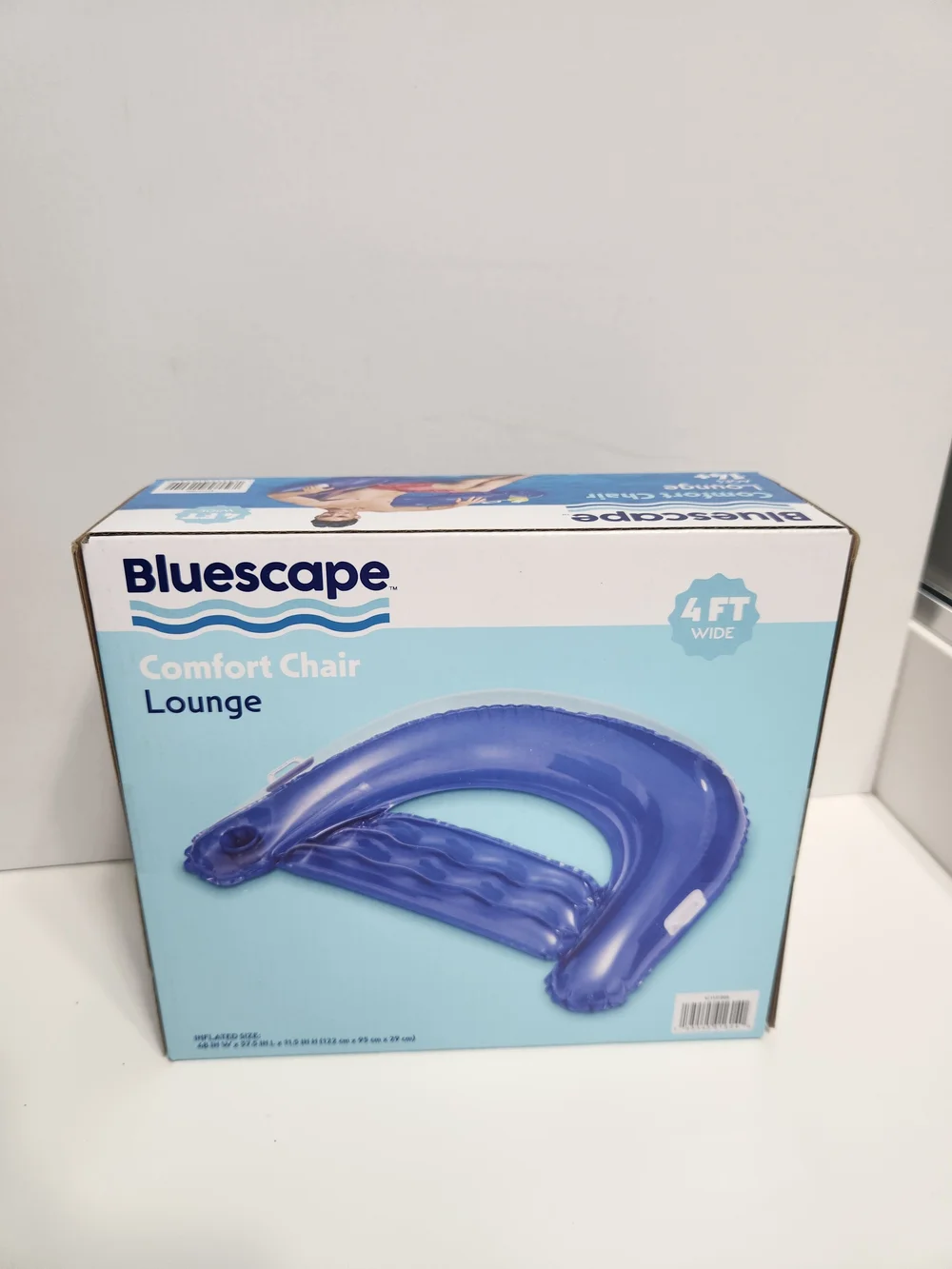 Bluescape Comfort Chair Lounge - Blue Inflatable Pool Seat chair - Picture 3 of 3